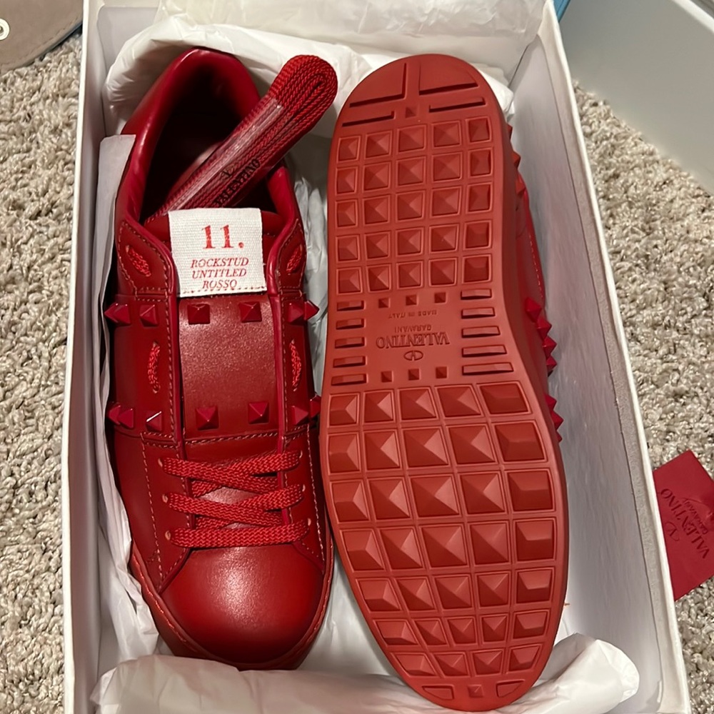 valentino rockstud untitled rosso